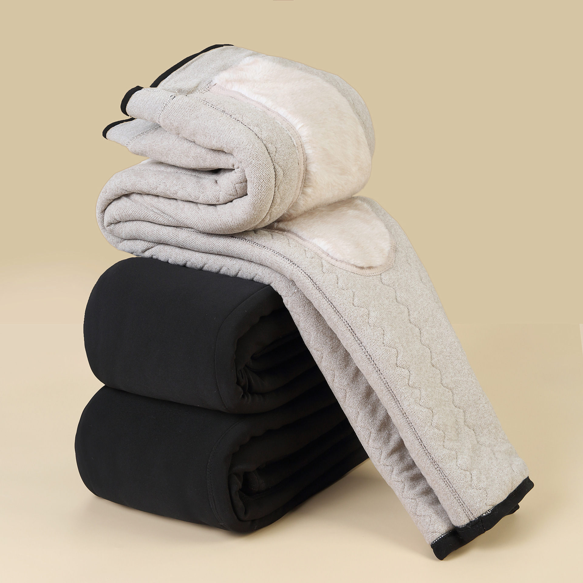 冬季黑色打底裤女中年妈妈外穿高腰显瘦保暖裤加厚加绒百搭小脚裤